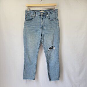 Madewell Distressed Perfect Vintage Jeans Light Wash Size 28P